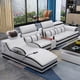 thumbnail image 3 of Multifunctional massage combined living room small apartment modern corner leather sofa My Lux Decor Round, 3 of 29