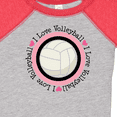 thumbnail image 4 of Inktastic I Love Volleyball Sports Girls Baby Bodysuit, 4 of 5