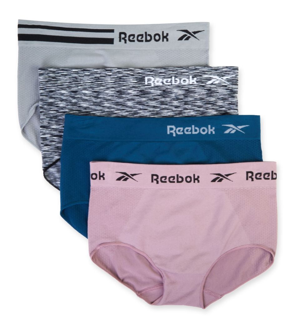 Women's Reebok 213UH14 Seamless Brief Panty - 4 Pack (BlkSdye/DDive ...