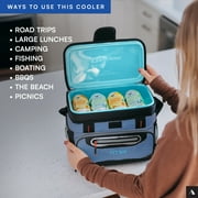 Titan by Arctic Zone 12 Can Zipperless Soft Cooler, 8 Quart, Ocean Blue