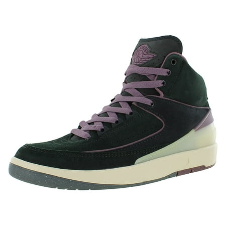 Air Jordan 2 Retro Women's Size 6.5 Black Suede Mauve Athletic Shoes DX4400 005