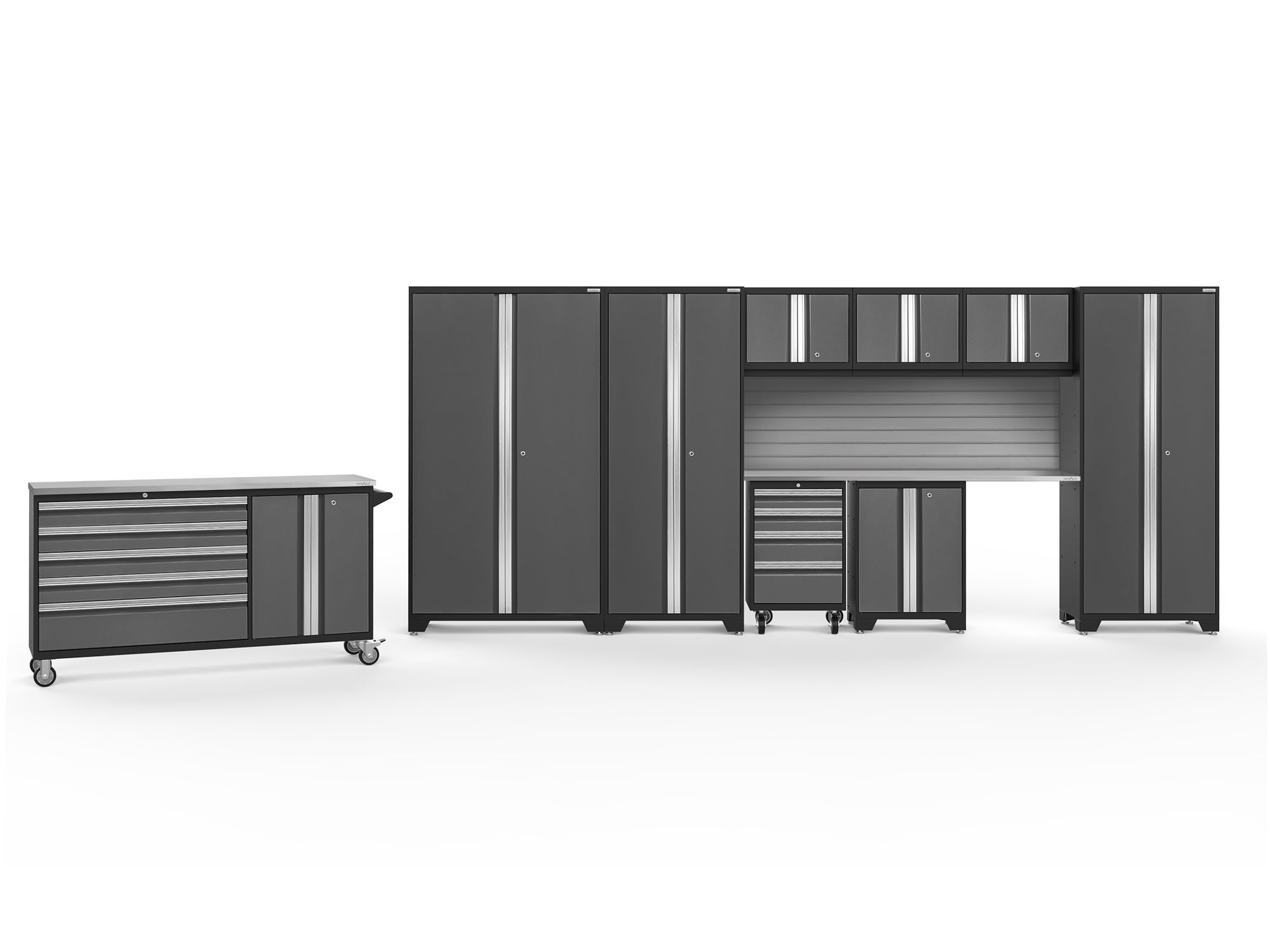 NewAge Products Bold Series Gray 10 Piece Set, Heavy Duty 24