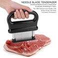 thumbnail image 1 of WALFRONT Needle Blade Tenderizer, Needle Blade Tenderizer for Tenderizing Steak,48 Stainless Steel Ultra Sharp Needle Blade Tenderizer for Tenderizing Steak, 1 of 12