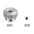 thumbnail image 4 of Unique Bargains 8mm Aperture 30T Mod 1 Stainless Steel Spur Diff Differential Motor Pinion Gear, 4 of 5