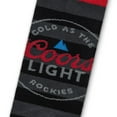 thumbnail image 2 of Tee Luv Coors Light Cold As The Rockies Beer Logo Striped Socks (Men's), 2 of 3
