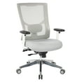 thumbnail image 2 of ProGrid White Mesh High Back Chair-Color:Blue, 2 of 6