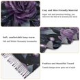 thumbnail image 5 of FORMRS Womens Scarf Winter Soft Long Big Warm Shawls Wrap Tassel Scarves, Roses and Pearls, 5 of 9