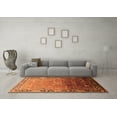 thumbnail image 3 of Ahgly Company Indoor Round Oriental Orange Industrial Area Rugs, 3' Round, 3 of 4