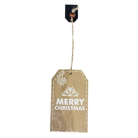 

Merry Christmas Sign Wooden Hanging Xmas Festive Sign Pendant Christmas Tree Hanging Ornament For Wreaths Home Decor Little Balls String