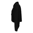 thumbnail image 3 of Chamarra George para Mujer, Sobrecamisa, Cuello Tipo Polo, Botones al Frente y Bolsillos Negro Talla CH, 3 of 4