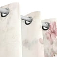 thumbnail image 3 of Roses Flowers Grommet Blackout Curtains Thermal Insulated Window Curtain Sets for Bedroom Living Room 63"L x 55"W 2 Panels, 3 of 5