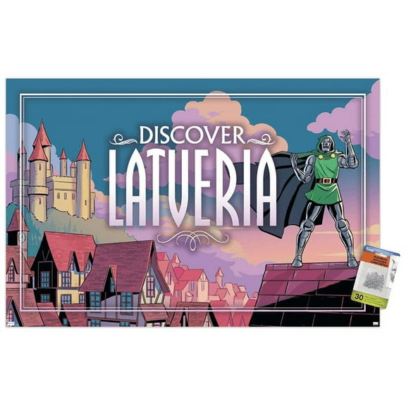 Marvel: Hero Lands - Latveria 2 Wall Poster with Pushpins, 22.375" x 34"