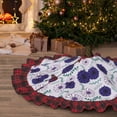 thumbnail image 5 of Kdxio Daisies Flowers Print Christmas Tree Skirt Christmas Xmas Tree Skirts Mat for New Year Holiday Christmas Party Decorations-36", 5 of 6