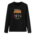 thumbnail image 4 of BangWanChi Long Sleeve Shirts for Women Women's Casual Fashion Full Year Birthday Printed Round Neck Long Sleeved Tops/shirt, 4 of 4