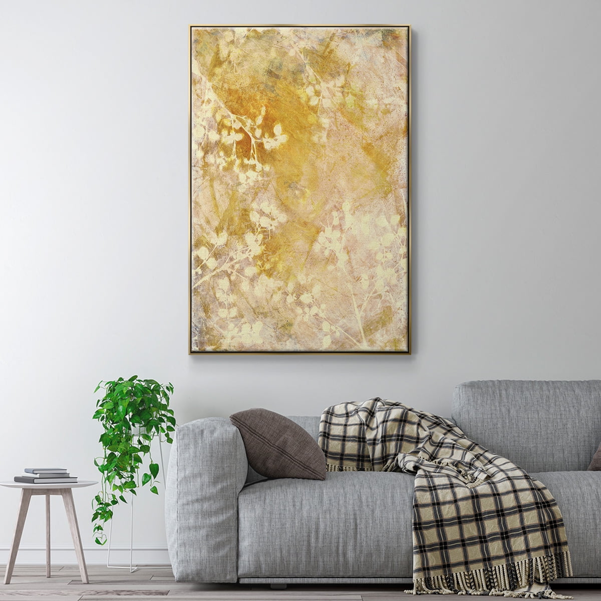 Rise and Shine Framed Premium Gallery Wrapped Canvas - Ready to Hang - 17 x 25 - Gold Floating Frame