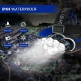 thumbnail image 3 of Rechargeable Headlamp, 8 LED 18000 Lumen Super Bright Waterproof Headlight with Red Lights, 8 Light Modes Head Lamp for Emergency Light Outdoors Fishing Hiking Camping Running, 3 of 14