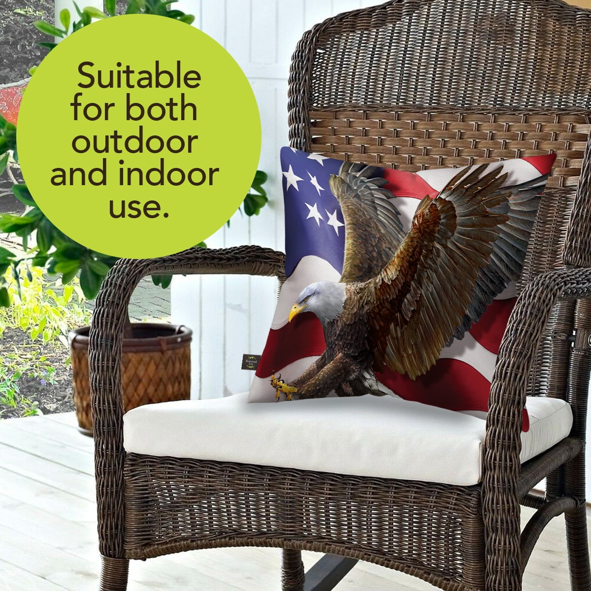 Briarwood Lane Everday Indoor/Outdoor Pillow 17x17 American Freedom Eagle For Everday Pillow