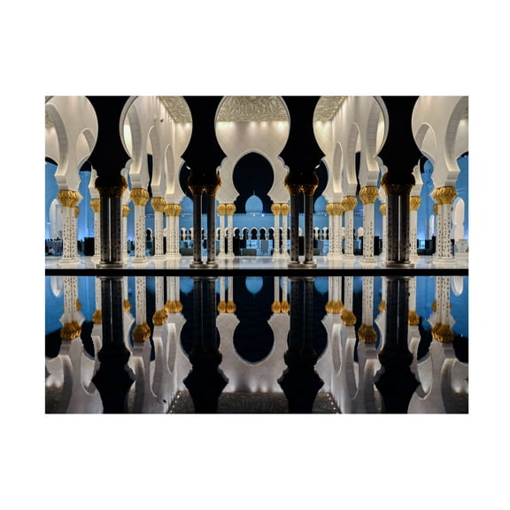 Trademark Fine Art Mrinal Nath Blue Hour a Reflection Canvas Wall Art