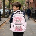 thumbnail image 4 of Garronmavis Axolotl Strawberry Backpack for School Boys Smooth Zippers School Bag Multi-Pocket Book Bag 17 inch for 10-12T Elementary School Students Daily Use, 4 of 6