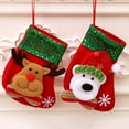 thumbnail image 7 of Shoreew Mini Christmas Stockings 6 Inch Small Christmas Stockings with Glitter Sequin Cuff 3D Snowman Bear Santa Claus Reindeer Hanging Socks for Xmas Tree Fireplace Decor, 7 of 7
