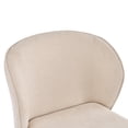 thumbnail image 6 of Christopher Knight Home Modern Minimalist Upholstered Accent Dining Chair, Beige, 6 of 14