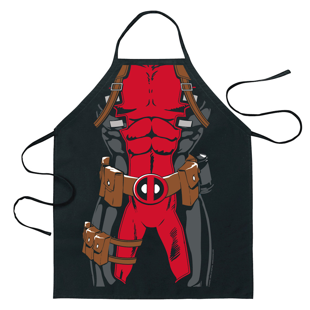 Deadpool Black Kitchen Apron