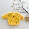 thumbnail image 2 of Vedolay Girl Jumpsuits Clothes Fall Winter Baby Girl Romper Jumpsuit Bodysuit Outfits Yellow,90, 2 of 5