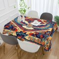 thumbnail image 2 of Yayeee Tablecloths 54" x 54" Rectangle Wrinkle Resistant Party Table Cover, Beige Geometric Eagle, 2 of 8