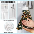 thumbnail image 6 of ZIATUBLE Mushroom Daisy Hanging Hand Dry Towels Plants Hand Towels for Bathroom Machine Washable Kitchen Hand Towels Pack of 3 with Hanging Loop Hand Towels and Washcloths Home Decor, 6 of 7