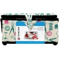 thumbnail image 2 of SINGER Large Sewing Basket with 127-Piece Sewing Kit, Vintage Spools Print, 2 of 3