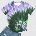 thumbnail image 2 of Fesfesfes Womens T Shirt Fashion Women's Casual Short Sleeve Round-Neck Printed Ladies Tops Blouse Womens Shirts Dressy Casual L(US:8), 2 of 6