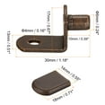 thumbnail image 2 of Shelf Support Pegs, 40 Pack 6mm L-Shaped Shelf Pin with Rubber Sleeve, Copper Tone, 2 of 5
