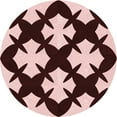 thumbnail image 1 of Ahgly Company Machine Washable Indoor Round Transitional Deep Rose Pink Area Rugs, 4' Round, 1 of 7
