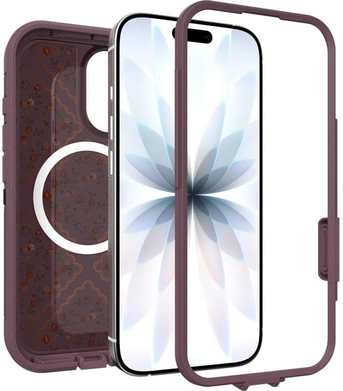 OtterBox iPhone 17 (Only) Bundle: Defender Series XT Case & Screen Protector - Dusk Reverie (Purple) - Snaps on MagSafe - Tough - Rugged & Durable - Non-Retail Packaging
