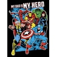 thumbnail image 2 of Boy's Marvel My Dad is My Hero Graphic Tee Black / My Hero X Large, 2 of 5