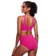 thumbnail image 2 of Top de Bikini CRZ YOGA en Forma de V con Relleno Rosa XL, 2 of 5