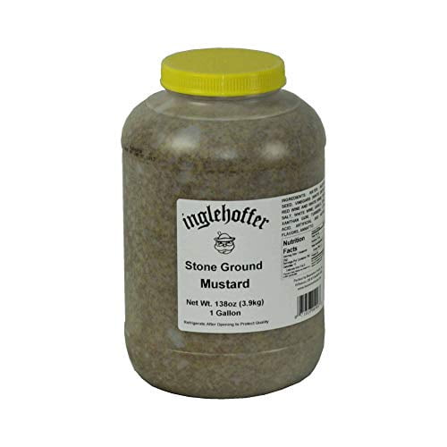 Inglehoffer Stone Ground Mustard Bulk, 144 oz - Case of 4