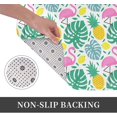 thumbnail image 3 of Front Door Mat Pineapple Flamingo Bedroom Entryway Rug Non-Slip Washable Indoor Carpet Doormat Decorative Low Profile Area Rug for Home Living Room Bedroom Laundry Floor Decor, 24 x 16 Inch, 3 of 7