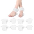 thumbnail image 4 of Moisturizing Heel Socks,  Gel Socks Toeless Prevent Foot Rubbing 4 Pair Stretchy  For Soften Calluses For Foot Treatment Care White,Skin Color, 4 of 8
