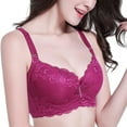 thumbnail image 1 of Women Lace Bra 3/4 Cup Lace Push up Bralette Plus Size Sexy Underwear Bras Thin Section Cup Bra, 1 of 9