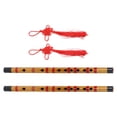 thumbnail image 1 of Minkissy 2Pcs Kids Flute Bamboo Flute Natural Color for Music Practice Beginners, 1 of 7