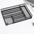 thumbnail image 6 of yotijay Mesh Desk Organiser Tray Non Slip Drawer Desktop Storage Stationary Supplies for black, 6 of 9
