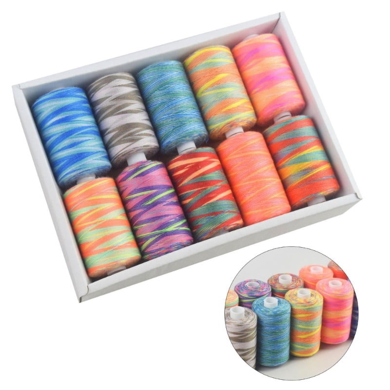 10 Roll Polyester Thread Sewing Thread for Sewing Machines Hand Stitching