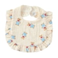thumbnail image 4 of Babero para bebé Baoblaze con volantes diseño transpirable 23 cm x 29 cm Oso azul, 4 of 8