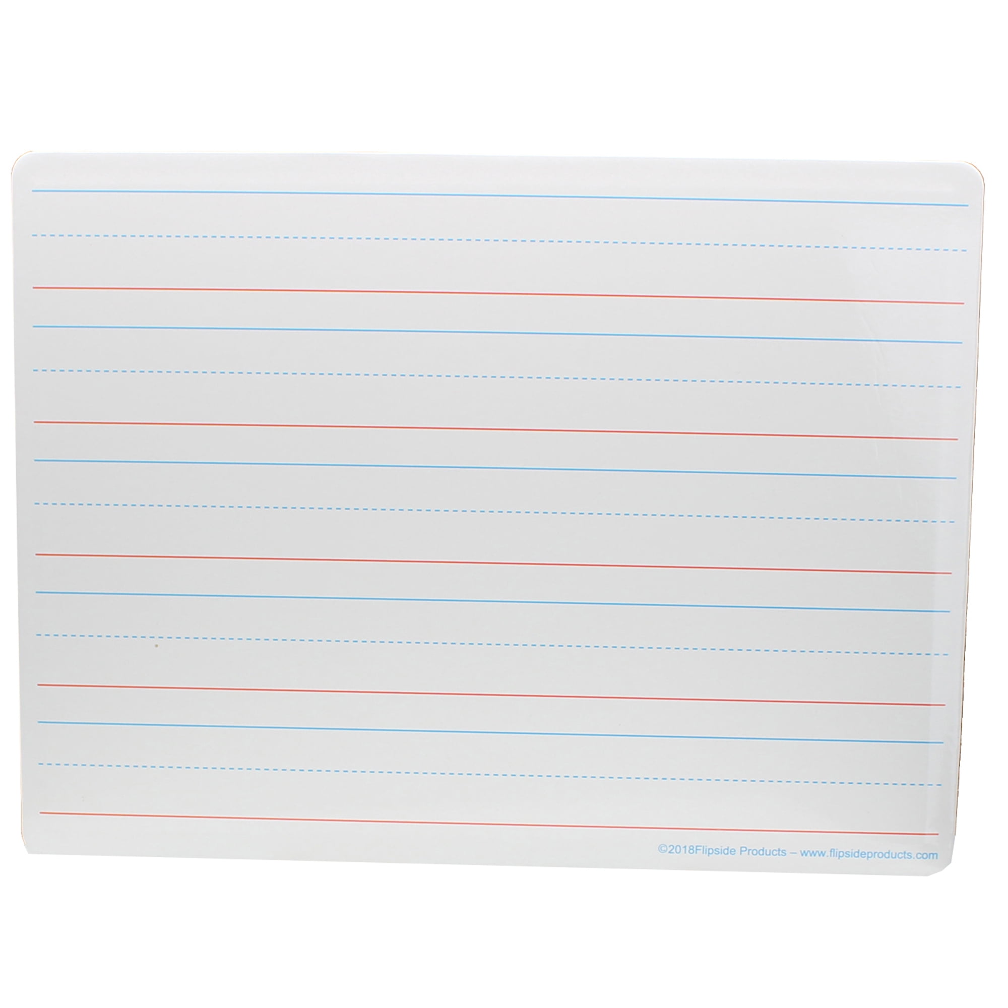 Flipside Products Two-Sided Magnetic Dry Erase Board, 9" x 12", Ruled, Pack of 24