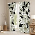 thumbnail image 3 of Erosebridal Botanical Floral Black Out Curtains for Girls, Branches Leaves Curtains Pack of 2 (42x63 Each), 3 of 6