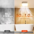 thumbnail image 3 of Extractor de baño Consciot 50 CFM con luz 1.0 Sone 16W, 3 of 7
