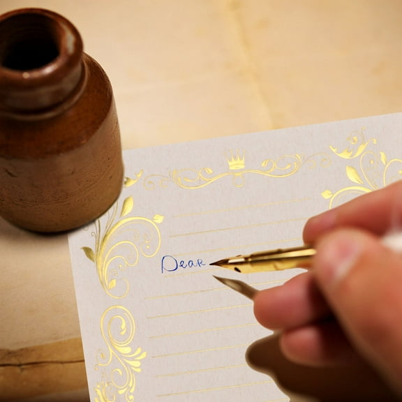 Raindrops Vintage Writing Paper for Letter Stationery Smooth to Write with Beautiful Patterns Assorted Color