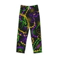 thumbnail image 4 of Xecao Neon Mardi Gras Men's Straight Lounge Pajama Pants: The Ultimate in Comfortable Sleepwear, 4 of 9