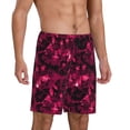 thumbnail image 2 of Fotbe Burgundy Tie Dye Pantalones Cortos de Pijama para Hombre, Ropa de Dormir, Pantalones de Pijama Cortos para Hombre-X-Large, 2 of 6